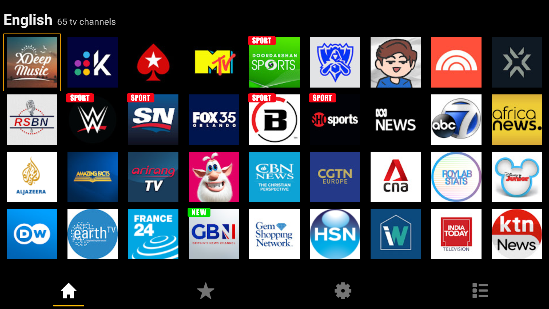 Canales de TV de todo el mundo